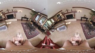 VR BANGERS Cutie Blonde Skank knows how to Play with your Cock