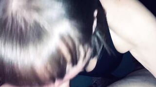 Older Milf Devouring Young Cock no Hands and Showing off the Load