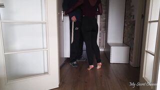 Turned On mom into Yoga Leggings has no Cash to Pay