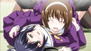 Cartoon Uncensored | Sensei Fucks his goddess Students and Cums in their