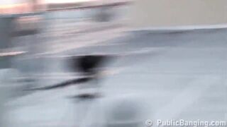 Insane OUTDOORS gang bang sex in the street PART 3