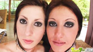 Tamed teen Yo teens Year Older Lila and Miky slapped tapped stuffed
