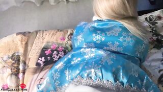 Blonde Naughty Sucking Off Cock and Doggy Fucking - Cummed