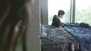 Badmilfs - cougar and Stepsis Three-Way with Long Penis