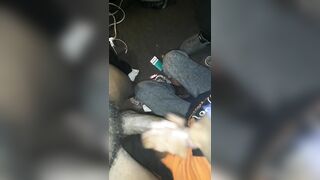 Skinny African 19 Year Old Sucking Off two Dicks bbcs