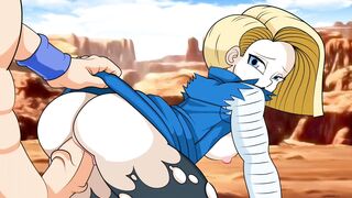 CARTOON DRAGON BALL | GOKU FUCKS ADORABLE ANDROID barely legal