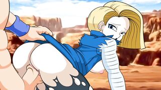 CARTOON DRAGON BALL | GOKU FUCKS ADORABLE ANDROID barely legal