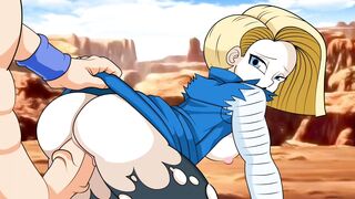CARTOON DRAGON BALL | GOKU FUCKS ADORABLE ANDROID barely legal