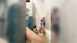 Calm Swim inside the Toilet