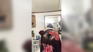 Thick BBW cougar into Goddess Dress