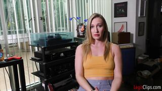 Blonde goddess Riley Reyes has a semen bdsm!
