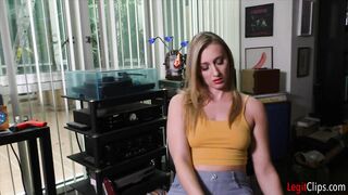 Blonde goddess Riley Reyes has a semen bdsm!