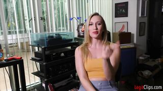 Blonde goddess Riley Reyes has a semen bdsm!