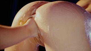 Snatch Fisted Rough . ASMR Sound Cream Vagina Fisting