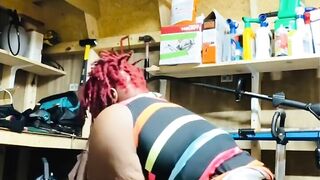 Great BBW Wifey Gets Mad & Hubby for Talking too much & Rhode Penis like a Savage Blown