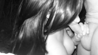 Cheating Slutwife Blows off her Friends Hubby. Night Vision