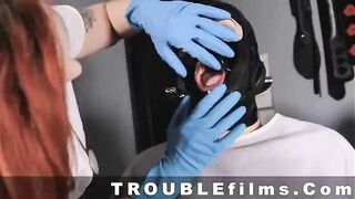 Lover Nova give Ruby Riots an Oral Inspection from East Bay Brats three! Dyke BONDAGE from TROUBLE