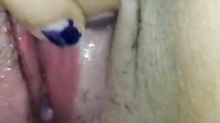Solo bimbos Masturbates her Tight Soak Cunt while no 1 is Home