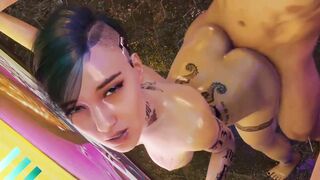 【MMD R-18 yo SEX DANCE】HARD SEX UNDER RAIN GODDESS BUTT 激しいセックス [MMD]