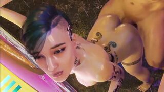 【MMD R-18 yo SEX DANCE】HARD SEX UNDER RAIN GODDESS BUTT 激しいセックス [MMD]