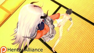 MINOTAUR CHAN LOVES DEVILS PEDICURE AND JERKS OFF a COCK WITH HIS HUGE FOOT : 3D Animated