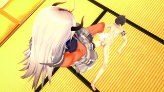 MINOTAUR CHAN LOVES DEVILS PEDICURE AND JERKS OFF a COCK WITH HIS HUGE FOOT : 3D Animated