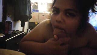 Bae mom is back and Sucks me Again!