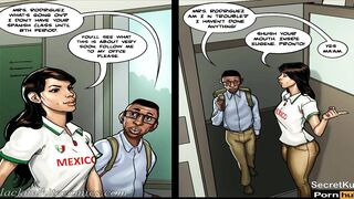 Detention Season #2 Ep. #3 - Spanish Professor wants Collage School Girl's Long African Dick