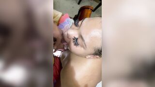 Standing on the Bed for the Fellatio