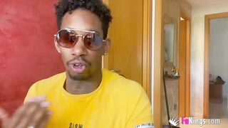 Lucky african guy bangs his beauty and big titted friend for