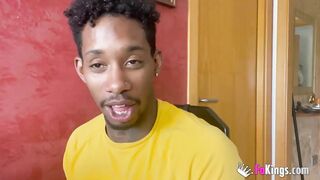 Lucky african guy bangs his beauty and big titted friend for