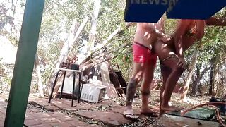 Mother-inside-law giving her butt to her son-into-law and asking to