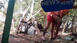 Mother-inside-law giving her butt to her son-into-law and asking to