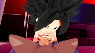 Caulifla goes Full Crazy Hot Saiyan for Penis 3D point of view