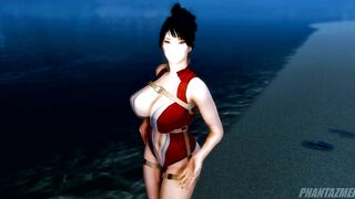 Taking Vacations with Momo Yaoyorozu after my Hero Academia's Exams - 3d Uncensored Animation Skyrim