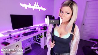 ASMR ~ Bae Blonde Sexy Kinky Talking and Ear Eating/Licking