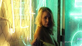 Darina inside Neon Soaked Striptease