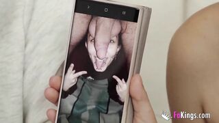 He almost can't bear seeing his teenage mistress being fucked
