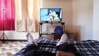 Stepmom spies on me while I see porn and I