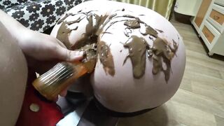 Juicy creamy PAWG shaking doggy style Old lesbians with fake-dick