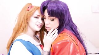 Asuka and Misato want cumshot