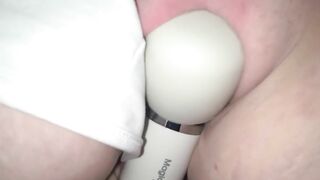 Outdoors Clitoris Rubs Dildo Orgasm