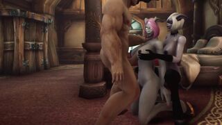 Human Fucks Draenei 3Some ToA