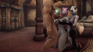 Human Fucks Draenei 3Some ToA