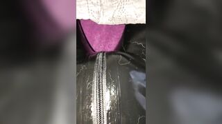 Rubber Don Chastity Vibrating Dick and Ball Ring