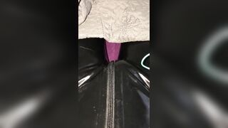 Rubber Don Chastity Vibrating Dick and Ball Ring