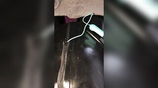 Rubber Don Chastity Vibrating Dick and Ball Ring