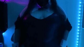 Huge Melons inside Bunny Cosplay