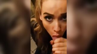 She Blown me off at the Clubs Restroom