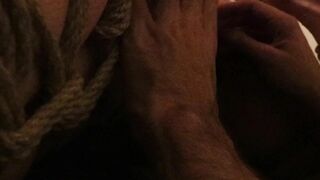 Aurora Bound up and Masturbated
